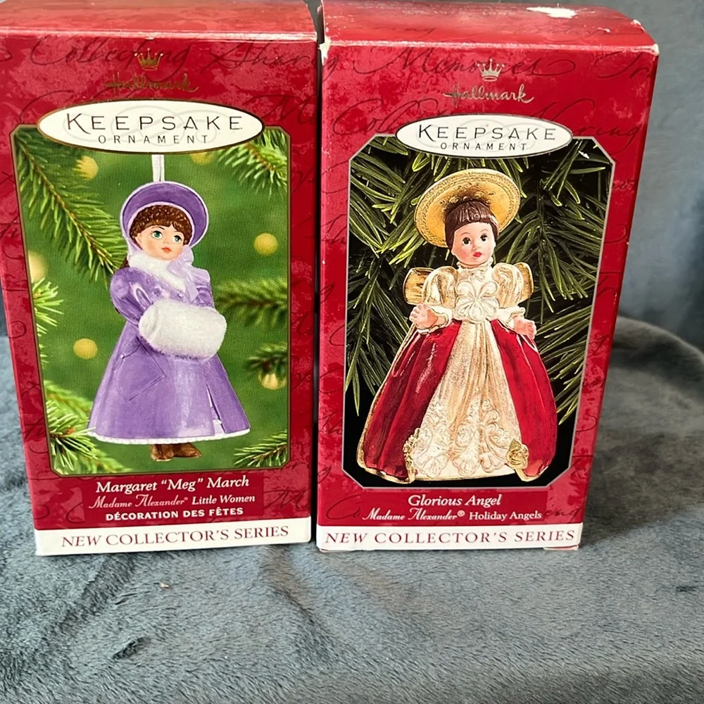 VINTAGE HALLMARK KEEPSAKE ORNAMENTS 1998 & 2001 lot of 2 - Picture 1 of 7